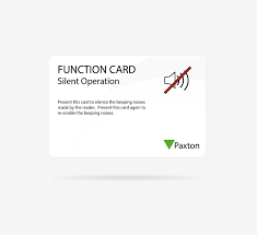 Paxton Net2 Silent Operation Card