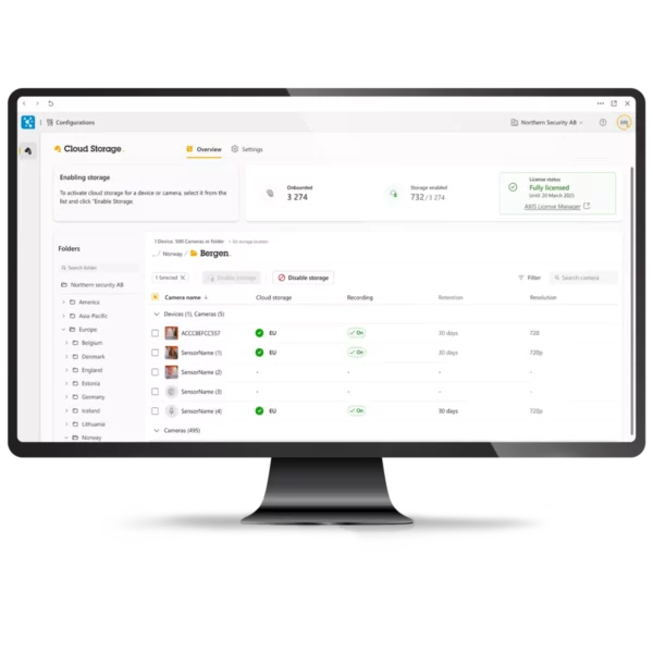 AXIS Camera Station Cloud Storage - Compass Visual Security Website